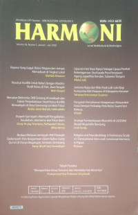 Image of Harmoni: Jurnal multikultural & multireligius