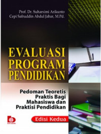 Image of Evaluasi program pendidikan : Pedoman teoretis praktis bagi pendidikan