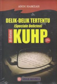 Image of Delik-delik tertentu (Speciale delicten) di dalam KUHP