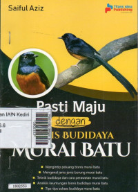 Image of Pasti maju dengan bisnis budidaya Murai Batu