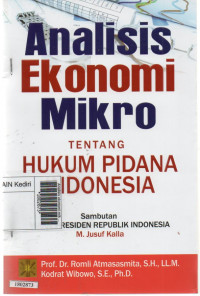 Image of Analisis ekonomi mikro tentang hukum pidana Indonesia