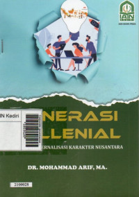 Image of Generasi milenial : dalam internalisasi karakter nusantara