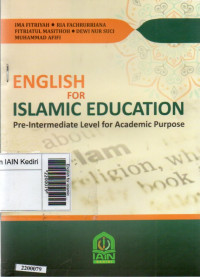 Image of English for islamic education : pre-intermediate level for academic purpose