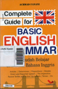 Image of Complete guide for basic English grammar : cara mudah belajar grammar bahasa Inggris