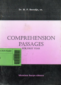 Image of Comprehension passages for first year