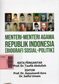 Image of Menteri-menteri Agama Republim Indonesia : [biografi sosial-politik]