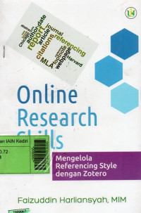 Image of Online research skills : mengelola referencing style dengan Zotero
