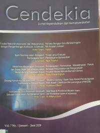 Image of Cendekia: Jurnal Kependidikan dan Pemasyarakatan Vol. 7 No. 1 Januari - Juni 2009
