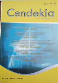 Image of Cendekia : Jurnal Pendidikan Islam Vol. 9 No. 1 Januari - Juni 2011