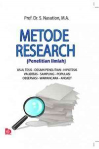 Image of Metode research (penelitian ilmiah)