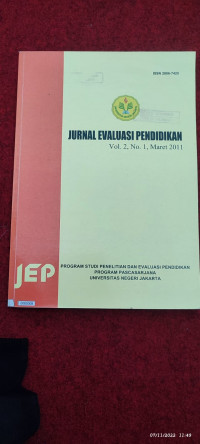 Image of JURNAL EVALUASI PENDIDIKAN