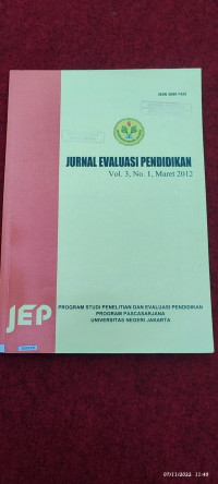 Image of JURNAL EVALUASI PENDIDIKAN