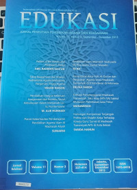Image of EDUKASI : Jurnal penelitian Agama dan keagamaan