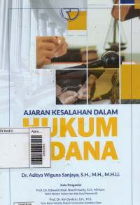 Image of Ajaran kesalahan dalam hukum pidana