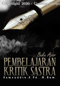 Image of Buku ajar pembelajaran kritik sastra