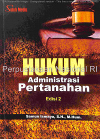 Image of Hukum administrasi pertanahan