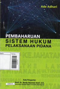 Image of Pembaharuan sistem hukum pelaksanaan pidana