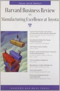 Image of Harvard bussines review on manufacturing excellence at toyota