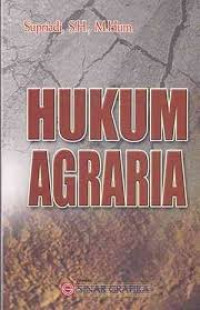Image of Hukum agraria