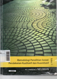 Image of Metodologi penelitian sosial: pendekatan kualitataif dan kuantitaif