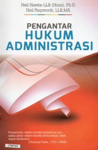 Image of Pengantar hukum administrasi
