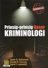 Image of Prinsip-prinsip dasar kriminologi