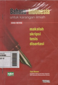 Image of Bahasa Indonesia untuk karangan ilmiah