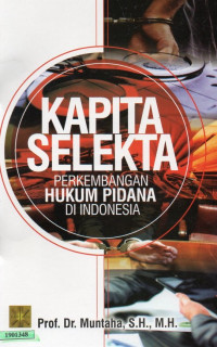 Image of Kapita selekta perkembangan hukum pidana di Indonesia