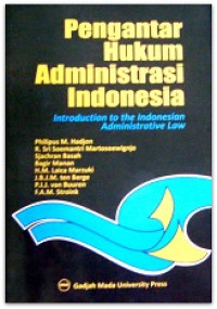 Image of Pengantar hukum administrasi indonesia