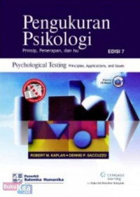 Image of Pengukuran psikologi : Prinsip, penerapan, dan isu = Psychological testing : Principles, applications, and issues