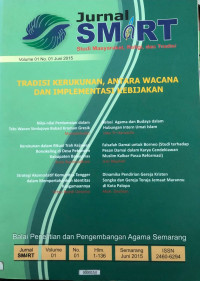 Image of Jurnal Smart : Studi Masyarakat, Religi , dan Tradisi