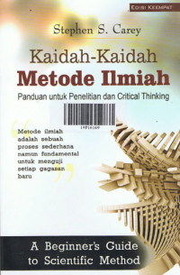 Image of Kaidah-kaidah metode ilmiah: panduan untuk penelitian dan critical thinking