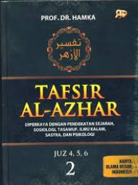 Image of Tafsir al-Azhar jilid 2 (juz 4,5,6) : Diperkaya dengan pendekatan sejarah, sosiologi, tasawuf, ilmu kalam, sastra, dan psikologi